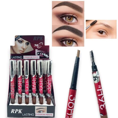 LAPIZ DELINEADOR DE CEJAS DOBLE + CEPILLO 36H