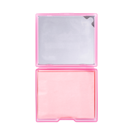 PAPEL ANTI GRASA CON APLICADOR PINK ROSE