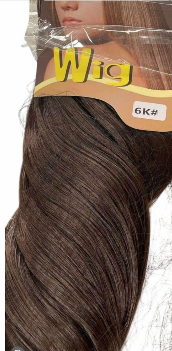 EXTENSION DE CABELLO # 6K TONO CASTAÑO OSCURO
