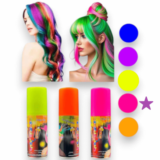 LACA PARA EL CABELLO, FUCSIA