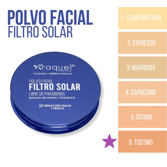 POLVO COMPACTO RAQUEL 6 TOSTINO