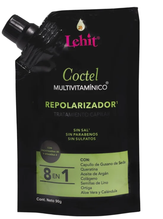 TRATAMIENTO REPOLARIZADOR COCTEL 8 EN 1 LEHIT 90 GRAMOS
