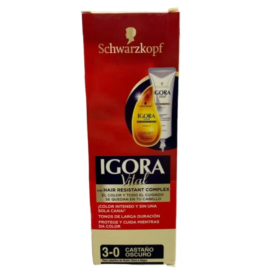 TINTE IGORA 3-0 CASTAÑO OSCURO TINTE IGORA TONO 3.0 CASTAÑO OCURO