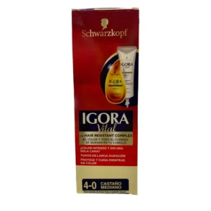 TINTE IGORA TONO 4.0 CASTAÑO MEDIANO
