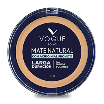 POLVO COMPACTO MATE VOGUE CANELA