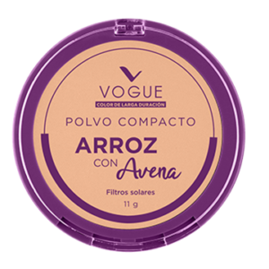 POLVO COMPACTO VOGUE DE ARROZ HABANA