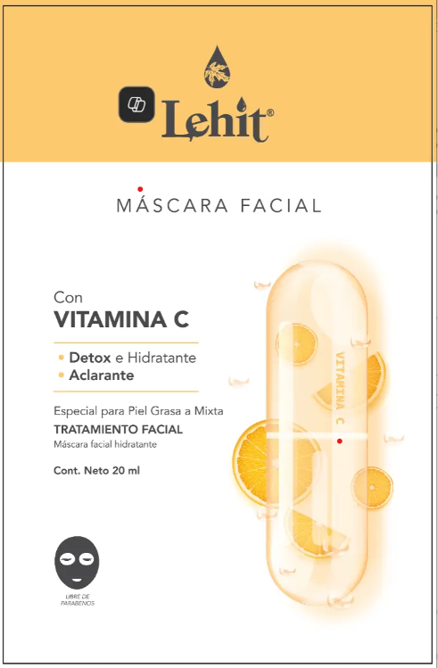 MASCARILLA FACIAL DE VIT C LEHIT