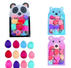 SET X 12 MINI BORLAS PANDA